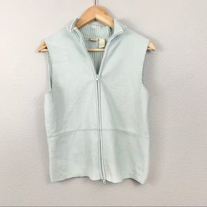 J. Jill Light Blue Suede Vest